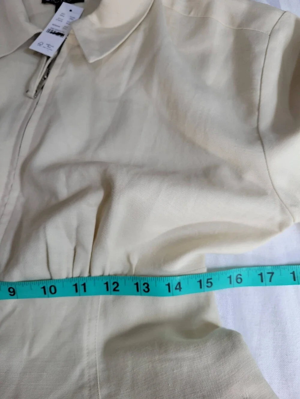 J Crew Petite zip-up shirt-dress in Gramercy linen blend CT676 Size 10 Petite
